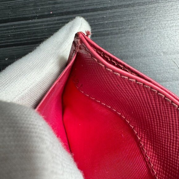 Prada Saffiano Leather Pink Card Holder (Like New) - Picture 3 of 4